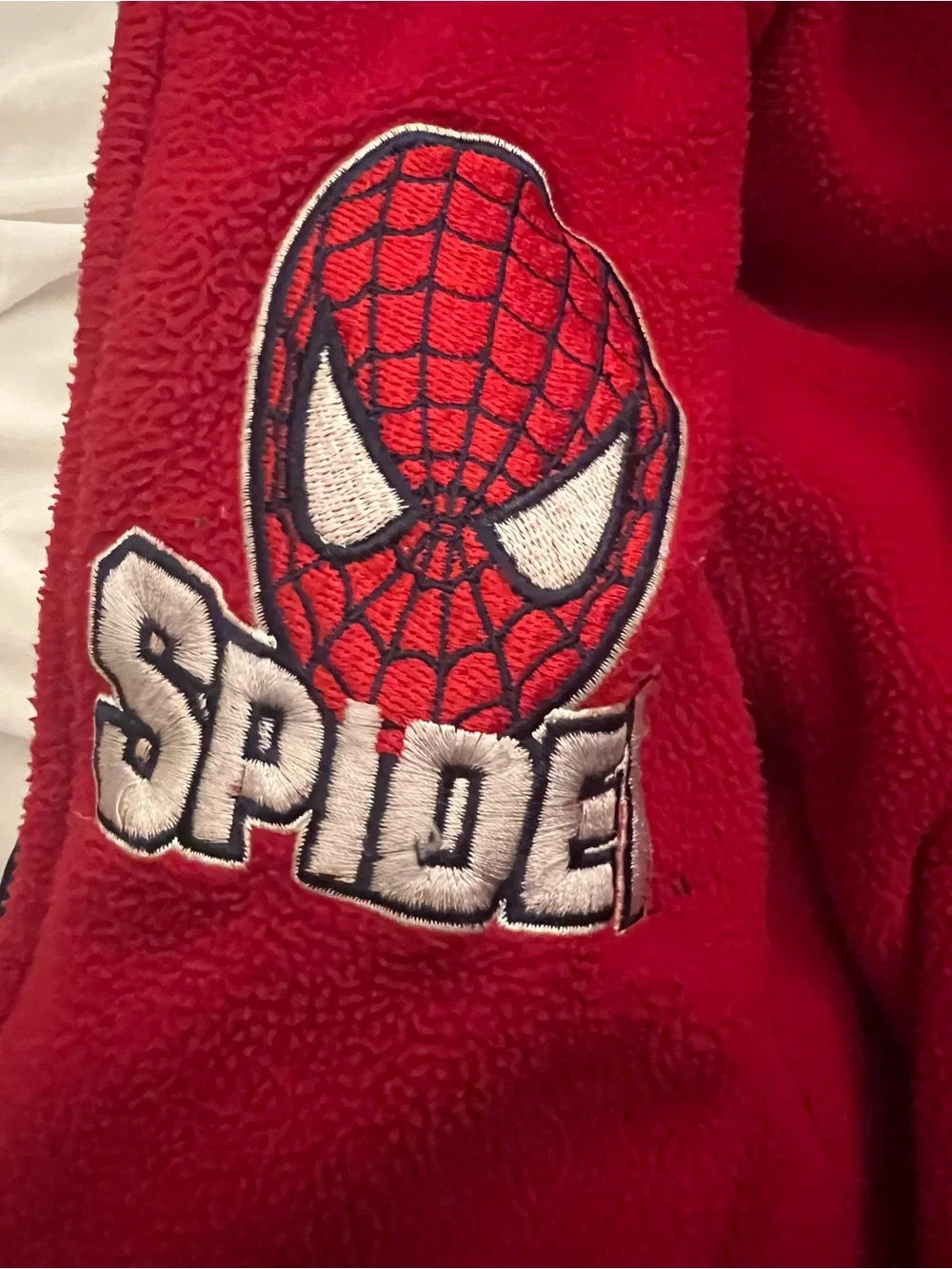 Children's Navy & Red Spider-Man Hooded Puffer Jacket